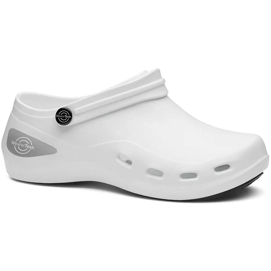 Toffeln WearerTech Invigorate washable clog with cushioned insole and slip-resistant sole, shown in a neutral color.