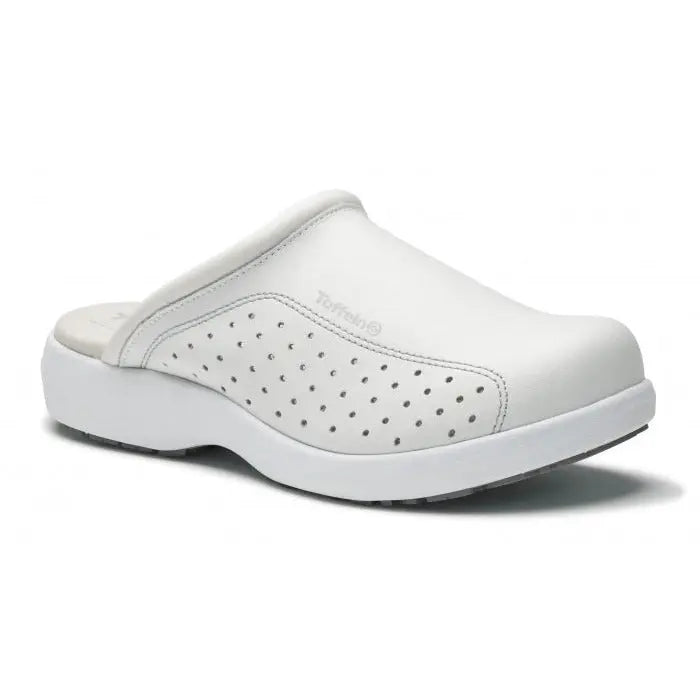 Toffeln Ultralite unisex shoe with side vent holes, lightweight design and breathable mesh upper for comfort.