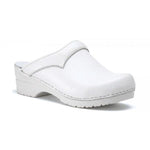 Toffeln Flexi Klog white medical clogs in size 6.5, featuring slip-resistant soles and ergonomic design.