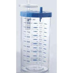 Carey Medical 1000cc jar without lid for 3A aspirators, clear plastic container for medical suction equipment.