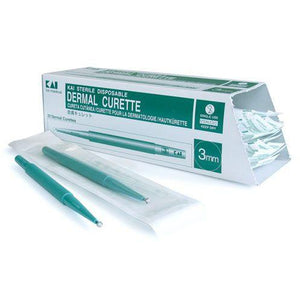 Sterile Vena Cava 2.0mm diameter single-use curette in box of 20, medical instrument for delicate procedures