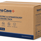 Vena Cava latex-free obstetric and gynaecology procedure pack with sterile surgical tools, packed in a clear medical kit.
