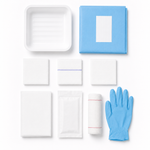 Vena Cava medium wound care dressing packs with sterile gloves, single-use packs, 120-pack for wound dressing and protection.