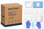 Vena Cava Woundcare Pack 2 with 100 sterile dressing procedure packs for wound care and dressing applications.