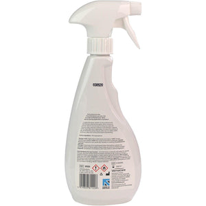 Vernacare Azo™ Spray 70% IPA 500ml bottle with spray nozzle, used for disinfecting surfaces with alcohol-based sanitizer.
