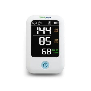 Welch Allyn ProBP 2000 digital blood pressure device with cuff and digital display, used for measuring blood pressure accurately.