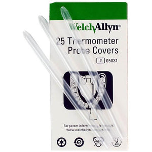 Welch Allyn Sure Temp probe covers, box of 1000, disposable protective covers for temperature measurement devices.