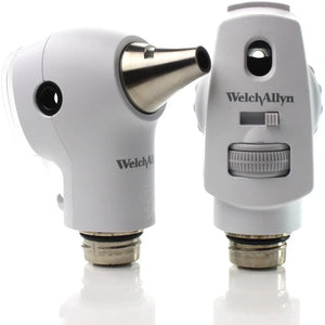 Welch Allyn Pocket PLUS LED Diagnostic Set with snowberry-colored handle, includes ophthalmoscope and otoscope tools.