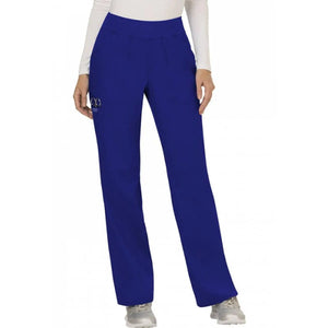 Female pull-on pants by Work In Style featuring a comfortable, fitted design in neutral fabric.