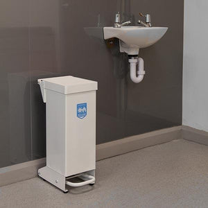 Wybone 28 Litre Eco Sackholder with black plastic body and metal frame for waste disposal and recycling.