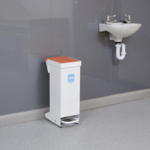 Wybone 28 Litre Eco Sackholder with a black plastic frame and opening for waste disposal, suitable for eco-friendly waste management.